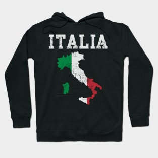 Italia Flag Map Italian Italy Italiano Hoodie